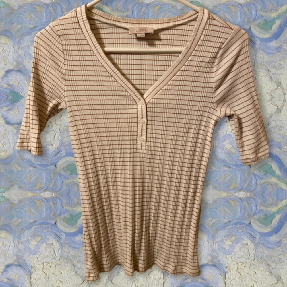 LOFT quarter sleeve blouse